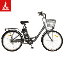 Phoenix electric bicycle 24 inch men and women pedal city ladies moped lithium battery portable battery motorcycle