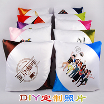 Thermal transfer diy pillow custom creative pattern Gift diagonal bag pillow custom double-sided printable photo printing