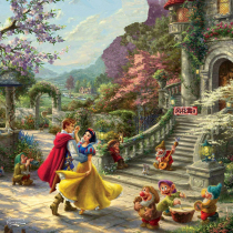 Super clear color cross stitch redrawing drawing drawing source file Snow White 381-381
