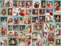 Super clear color cross stitch redrawing drawing drawing source file Christmas stamp 450 339