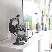 Japan YAMAZAKI Industrial YAMAZAKI Gamepad Holder Headphones Remote Control TV Desktop Finishing Shelf