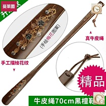 Convenient shoehorn extra long free shipping wooden auxiliary dial Wooden plucking leather shoes raisin handle lengthened Home household