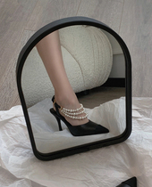The worlds best black swan Pearl pointed high heels