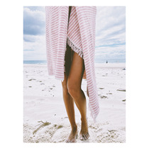 Spot American BEACH Retro Strip Coconut Towels Beach Towels Diving Surf Towels INS