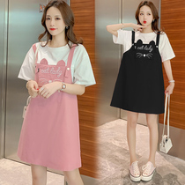 Radiation-proof clothing maternity clothes summer belly clothes wear class invisible computer pregnancy dress two-piece set