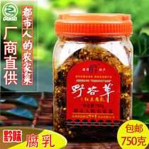 Guizhou native products Zunyi snacks Meitan wild Valley grass mold tofu farmhouse homemade bean curd spicy tin