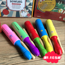 Wooden fish early education educational toy wooden single ring child baby beating percussion instrument Orff instrument
