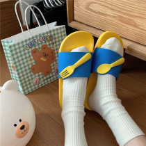 Summer new cartoon cute slippers outside wear indoor home Net red ins fashion girl slippers