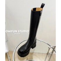 High-heeled Knight boots female 2021 new autumn and winter plus velvet boots thick-soled boots but knee bу v Boots