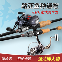 Dawa Jianqi Luya rod set Full set of fishing rods Novice throwing rods Water drop wheel Horse mouth warping mouth sea rod Sea fishing rod