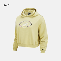 Nike Nike official womens hoodie sweater knit sports stitching embroidery DJ1085