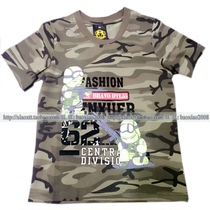 Dream of the children camouflage short sleeve T-shirt MXBT6501 cartoon soldiers cotton round neck half sleeve summer MXE