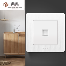 Switch socket panel household wall network fiber optic computer socket single panel Network cable socket