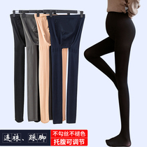 Net red maternity stockings Spring and autumn socks Velvet maternity leggings Autumn and winter step on the foot with leggings Autumn fashion trend