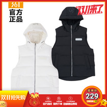 361 Womens Short Down Vest 2021 Winter New Lightweight Hooded Down Vest Casual Sports Jacket