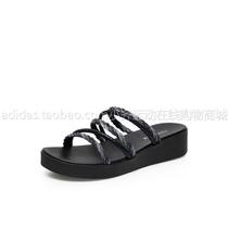 Teenmix timeI Yi 2021 summer New woven belt slope heel casual women sandals 6Z943BT1
