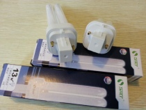 Shanghai Luyuan 2-pin socket energy-saving bulb 2U 9W 11W 13W plug-in tube plug-in U-tube intubation