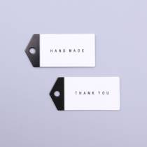 Black minimalist you handmade tag baking package decoration listing