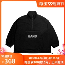 BANG BANG basic logo half zipper assault clothing autumn and winter loose Street coat