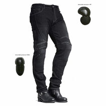 New motorcycle riding jeans high-elastic wear-resistant drop jeans casual retro mens and womens pants