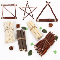  Kindergarten creative DIY handmade ring creation forest branch decoration wooden root material wall area corner shooting natural