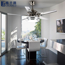 52-inch variable frequency ceiling fan light living room with chandelier Hall ceiling integrated electric light dining room electric fan light Fan Restaurant