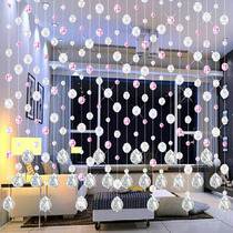 Crystal beads curtain Net red bedroom guest restaurant partition hanging curtain background curtain porch toilet door curtain wall hanging decoration
