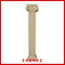 Qisi art sandstone column pier European style square column sandstone relief background wall round carved glass fiber reinforced plastic sculpture