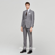 ByCreations Cypress wool suit suit men Business gray wedding wedding groom suit career