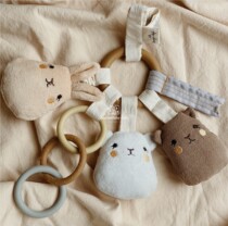 ▲ new spot Danish konges Slojd baby baby cute animal doll tooth rubber ring