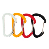 Outdoor camping aluminum alloy fittings connection buckle bottle buckle carabiner keychain spring buckle D type multifunctional hook