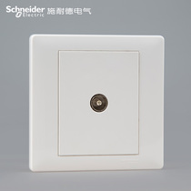 Schneider E5 melodious elegant white One with one branch TV socket Cable TV socket Single TV