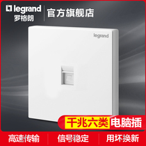 Legoland Type 6 Network panel Gigabit computer network Port home Type 86 dual port network cable socket concealed free line