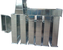 Common plate flange ventilation pipe Stainless steel pipe galvanized dust removal and exhaust pipe White iron special-shaped air conditioning pipe