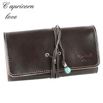 Lc smoking set loveCapricorn pipe bag pipe tool accessories leather three bucket bag men's gift