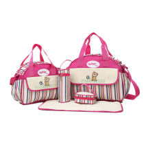 Striped diagonal cross mommy bag multi-function large capacity waiting delivery bag out mother baby bag mommy bag BJ3020