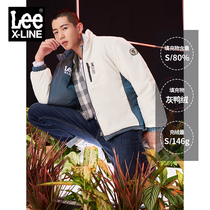 LeeXLINE 21 autumn and winter New products comfortable version blue two-sided down jacket mens LMT001748100-639