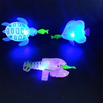 Magnetic Luminous Fish Children Fishing Toy Square Pendulum Stall Business Suit Flashy Toys Kids Play Water Toys