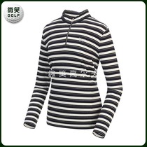 Special 2021 spring new Korean golf suit WOMENs half-pull chain pattern long-sleeved T-shirt GOLF