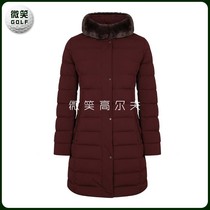 Special 2020 winter New Korean GOLF suit ladies long hair collar warm down jacket GOLF