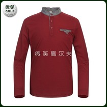 Special offer 2021 spring new Korean golf suit men stand collar sports long sleeve T-shirt GOLF men