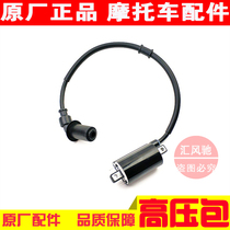 Original Haojue Suzuki pedal motorcycle country three happy star HJ125T-9D-9C High Voltage package assembly ignition coil