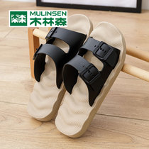 Wood Linson Men Slippers Outside of the Outdoor Beach Summer 2022 New trends Soft bottom line for mens leisure