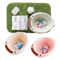 Baby cartoon washbasin childrens footbath wash pp baby newborn thick plastic basin (shark)
