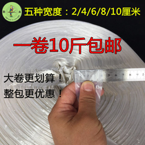 Transparent white string big plate strapping rope packaging rope plastic bag rope glass rope parrot Emperor plastic tear rope