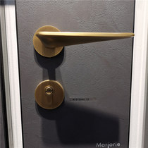 MARJORIE Meijue door lock MF21046V-15 champagne gold simple fashion style Order shop experience