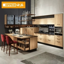 Opai custom whole cabinet kitchen cabinet household open quartz stone countertop kitchen Christine deposit