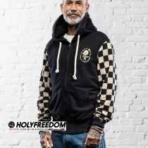 HOLYFREEDOM RETRO MOTORCYCLE RIDING Harley Indian necropolis Windproof Locomotive with Cap Fir Warm