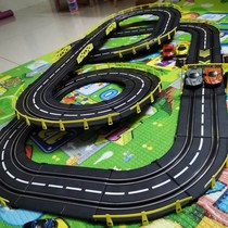 Childrens double remote control track racing toy boy set large track electric four-wheel drive birthday gift