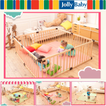 JollyBaby children indoor play fence baby baby crawling toddler fence solid wood safety fence